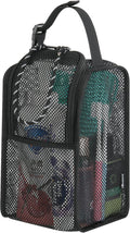 Mesh Shower Caddy Hanging Shower Organizer Tote Bag Portable Toiletry Organizer, Quick Dry Bath Bag with Double Zippers Opening for Travel Gym Swimming Beach Camping & Dorm Room