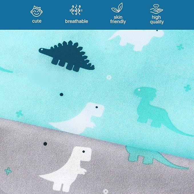 Graco Pack n Play Sheets - 4 Pack Mini Crib Sheets, Ultra Soft Mattress Compatible, Dinosaurs