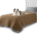 Bedsure 100% Waterproof Couch Cover for Dogs Washable - Non Slip Waterproof Blanket Large for Bed Sofa, Lightweight Furniture Protector Durable for Pet Cat Puppy with Non-Slip Bottom, Brown, 52x82IN