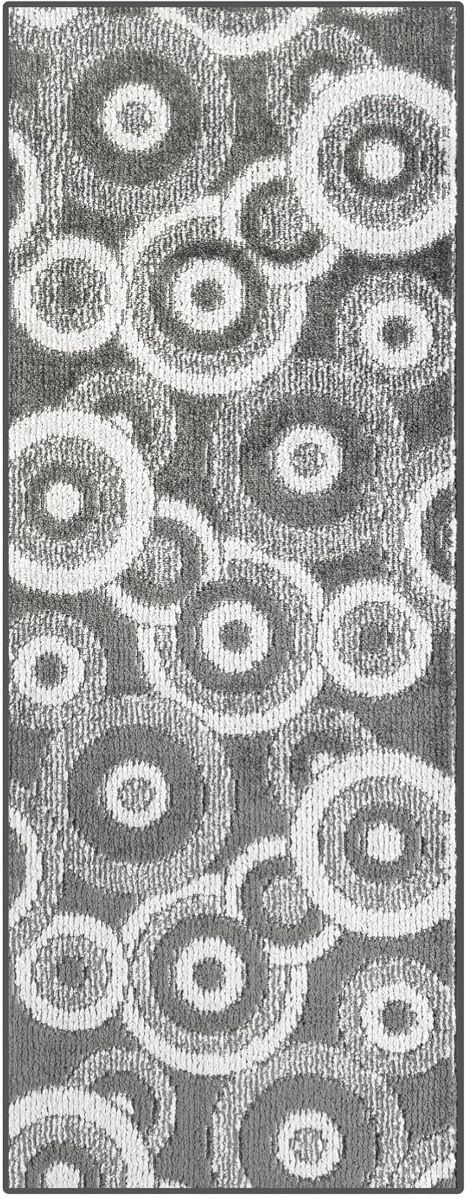 Custom Size Long Grey Hallway Runner Rug | Cut to Length 2'3" x 16' (Runner) | Non-Slip & Machine Washable | REMNAZ