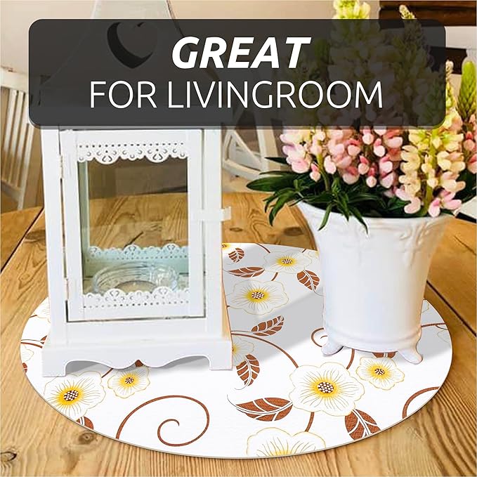 RAY STAR 18X96 Inch Shelf Liner for Kitchen Cabinets, Non-Adhesive Cabinet Liner Washable, PVC Drawer Liner for Dresser Non-Slip Bathroom (Yellow Flower)(5 Roll)