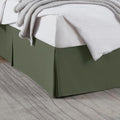Nestl Olive Green Twin XL Bed Skirt - Twin XL Size Bed Skirt 14 Inch Drop - Brushed Microfiber Bed Skirts - Hotel Quality Pleated Bed Skirt - Shrinkage & Fade Resistant