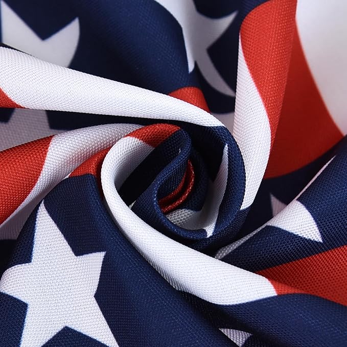Waterproof July 4th Tablecloth Fabric - Rectangle 58x84 Inch Classic Gingham USA Themed Table Cloth for Indoor/Outdoor Use - Washable Table Cover for Kitchen, BBQs, and Parties