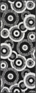 Custom Size Black Hallway Runner Rug | Cut to Length 2'3" x 12' (Runner) | Non-Slip & Machine Washable | REMNAZ