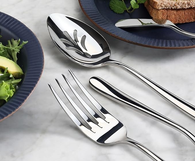 Artaste Rain II Forged 18/10 Stainless Steel 7-Piece Hostess Flatware Set