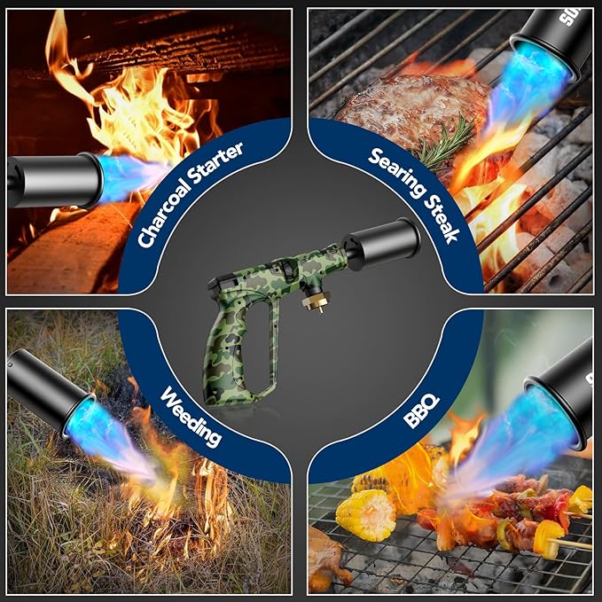 Sondiko Propane Torch Head, Powerful Torch Gun for BBQ, Charcoal Starter