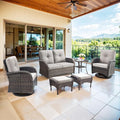 Belord 6 Pieces Wicker Patio Conversation Sets