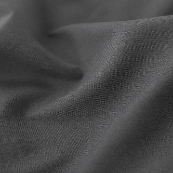 Bed Skirt Twin Size Ruffled Bed Skirt with Split Corners, 12 Inch Drop Dust Ruffle Bed Skirt with Platform, Dark Grey, 12" Twin