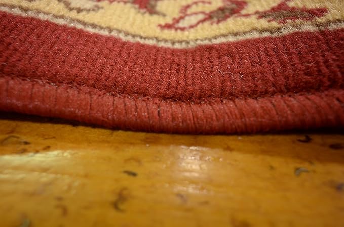 Unique Loom Reza Collection Traditional Persian Style Area Rug, 3 ft x 16 ft 5 in, Burgundy/Ivory