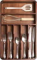 KitchenEdge Silverware & Utensil Organizer, Fixed 10.5 in, Black