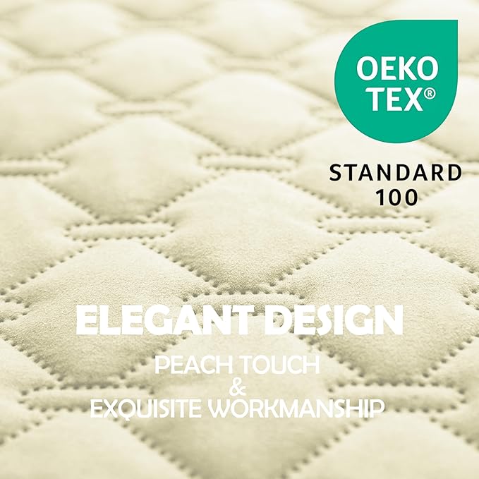 gogobunny 100% Double-Sided Waterproof Dog Bed Cover Pet Blanket Sofa Couch Furniture Protector for Puppy Large Dog Cat, Reversible (82x102 Inch (Pack of 1), Dark Cream/Light Cream)