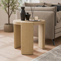 Furniture of America Carys Modern Solid Wood 20-inch Round End Table