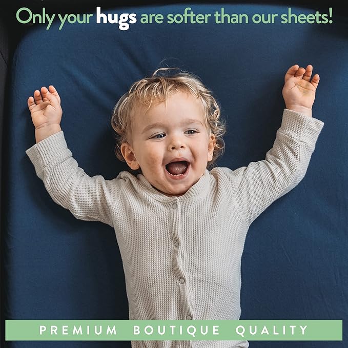 Joey + Joan Bassinet Fitted Sheets 19" x 32" for Cowiewie Bedside Sleeper Bassinet Mattress Pad – Snuggly Soft 100% Jersey Cotton – Pale Pink + Lilac – 2 Pack