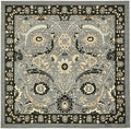 Unique Loom Espahan Collection Area Rug - Cape Cod (7' 10" Square, Dark Gray/ Black)
