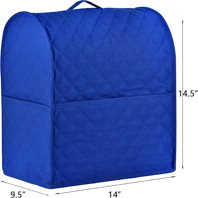 Stand Mixer Cover compatible with Kitchenaid Mixer, Fits All Tilt Head & Bowl Lift Models,Pure Cottot,Fine, Soft, Not Easy to Fade, Not Easy To Pilling. (Fits for 4.5-Quart and All 5-Quart, Blue)
