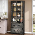 YITAHOME 76'' Tall Kitchen Pantry Cabinet, Freestanding Storage Cabinet