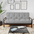 Royal Sleep Products by The Futon Factory 6 inch Foam Futon Mattress - Solid Grey Cover - Twin Size - CertiPUR Certified Foams - Made in USA - Replacement Mattress - (Frame not Included)