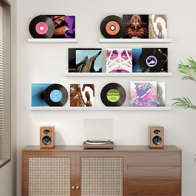 Floating Shelves for Wall, 16 inch Wood Floating Shelves Set of 2, Picture