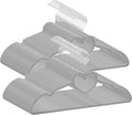 Grey Velvet Hangers 50 Pack, 16" Non Slip Adult Hangers, Slim Clothes Hanger with 360 Degree Swivel Hook - Durable & Cute
