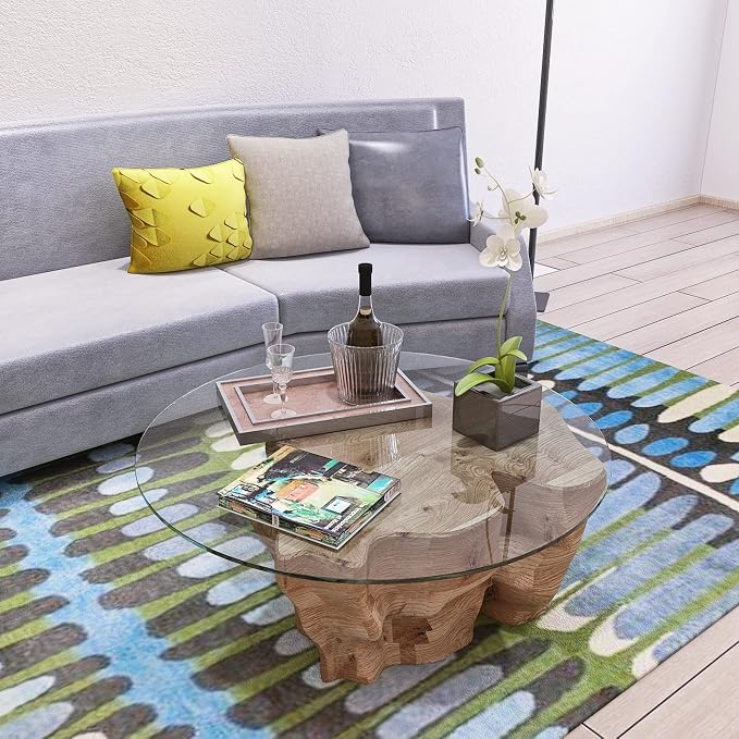 42" Round Tempered Glass Table Top