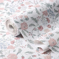 Floral Drawer and Shelf Liner for Cabinets, Non-Adhesive and Strong Non-Slip Shelf Cabinet Drawer Liners for Kitchen, Table,Bookshelves,Waterproof Cupboard Liners,Easy to Clean,12IN x 10FT