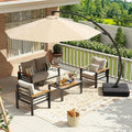 Aoxun Aluminum Patio Furniture Set