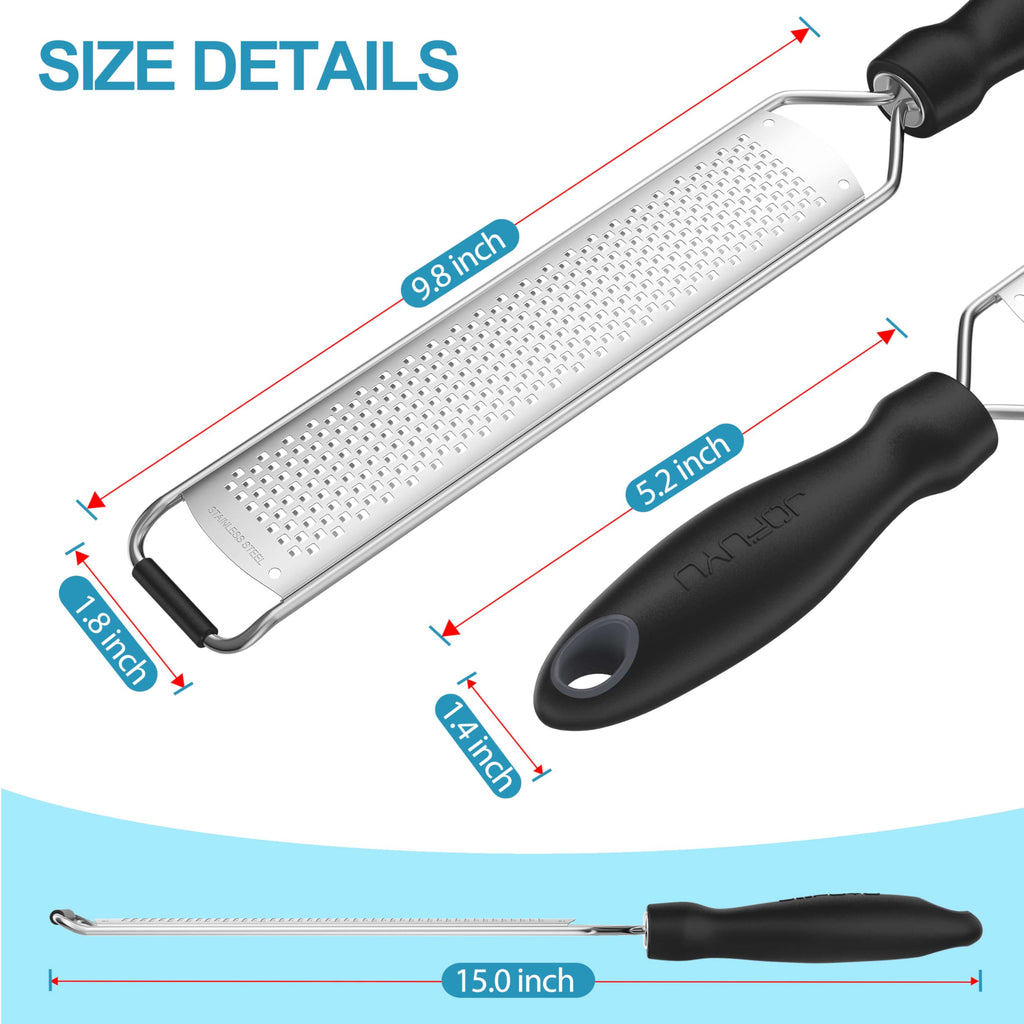 Lemon Zester Grater, Stainless Steel Zester Grater with Handle