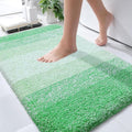 OLANLY Bathroom Rugs Mat 30x20, Extra Soft Absorbent Microfiber Bath Rugs, Rubber Backing, Quick Dry, Machine Washable Bath Mats for Bathroom Floor, Tub and Shower, Home Decor Accessories, Green