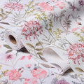 Floral Leaf Shelf Liners Strong Non-Slip and Non Adhesive 12IN x 20FT Shelf and Drawer Liners for Kitchen Cabinet Wire Fridge, Waterproof Shelf Drawer Liner,Easy to Clean