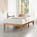 Mellow Naturalista Classic 12-Inch Solid Wood Platform Bed | Wooden Slats