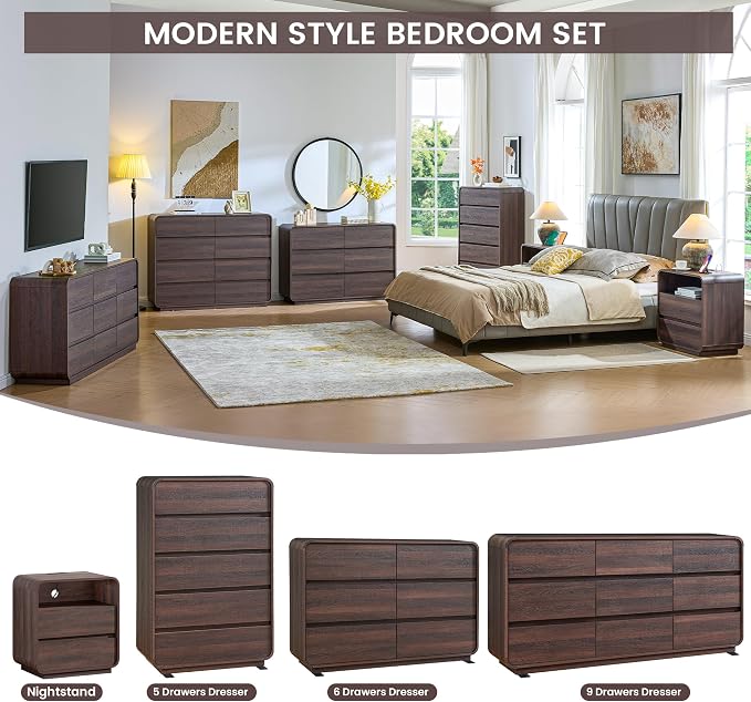 Standifurno 9 Drawer Double Dresser