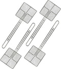 Wire Mesh Strainer with Handle, 4-Pack Deep Fryer Skimmer Cuisine Ready