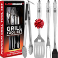 Alpha Grillers Grill Tools Set, BBQ & Grilling Accessories Outdoor Utensils
