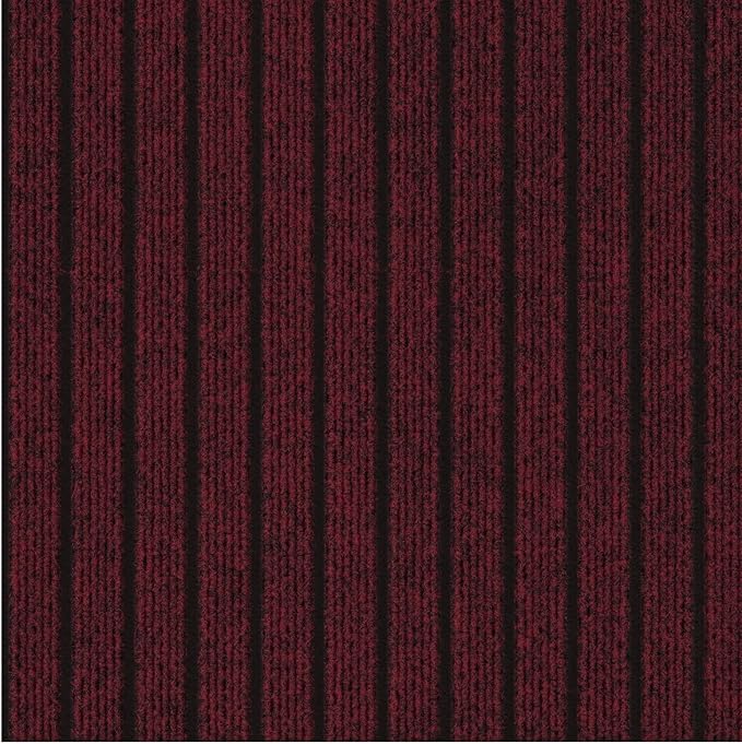 Ottomanson Mud Mat 2' x 2'7" Entryway Rug - Non-Slip Scraper Doormat for Muddy Paws, Dirt Trapping Indoor/Outdoor Mat for High-Traffic Areas, Kitchen, Garage, Patio, Red