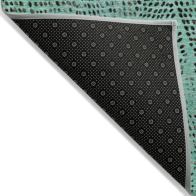 Addison Rugs Chantille ACN591 Teal 5' x 7'6" Indoor Outdoor Area Rug, Easy Clean, Machine Washable, Non Shedding, Bedroom, Living Room, Dining Room, Kitchen, Patio Rug