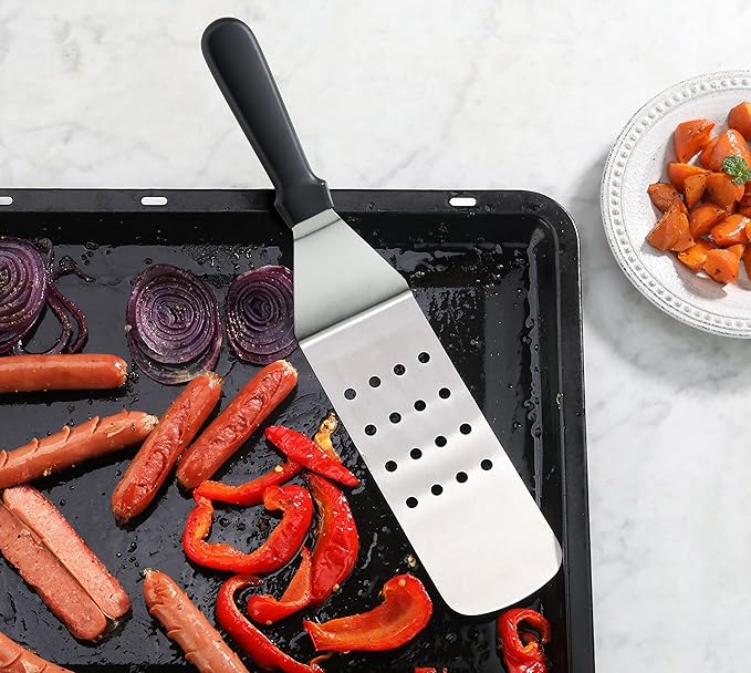 New Star Foodservice 14.5 Inch Perforated Flexible Grill Turner