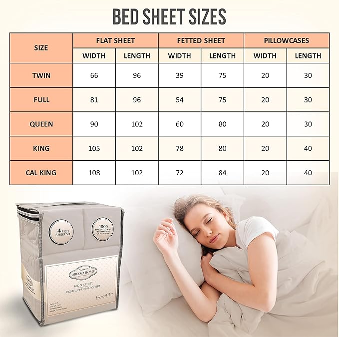 Twin Sheets Set - Luxury Hotel Bed Sheets - Soft Cooling Sheet with Elastic Corner Straps - Deep Pockets Microfiber Bedsheets - Bedding Sheet & Pillowcases Sets - 3 PC (Twin Size, Beige)