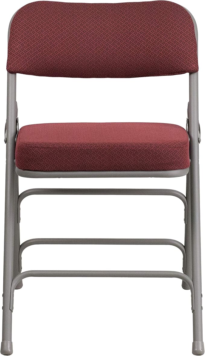 Flash Furniture 4 Pack HERCULES Series Premium Curved Triple Braced & Double