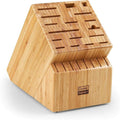 Cooks Standard Classic Bamboo 20-Slot Universal Knife Block without Knives