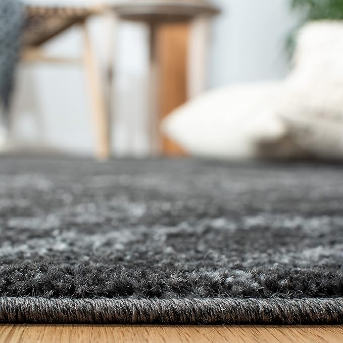 SAFAVIEH Adirondack Collection Accent Rug - 4' x 6', Dark Grey & Grey, Modern Distressed Design, Non-Shedding & Easy Care, Ideal for High Traffic Areas in Entryway, Living Room, Bedroom (ADR131F)