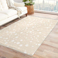 Beige Rug, 7x9 Rug, Bubble Print Rugs for Living Room Bedroom Dining, Minimalist Large Area Rug, Washable Rug Non Slip Soft Indoor Carpet, Kids and Pets Friendly, Beige Home & Room Decor