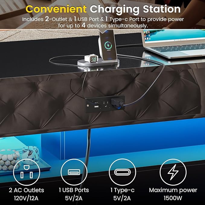 SEDETA 47.2" Lift Top Coffee Table, Coffee Tables