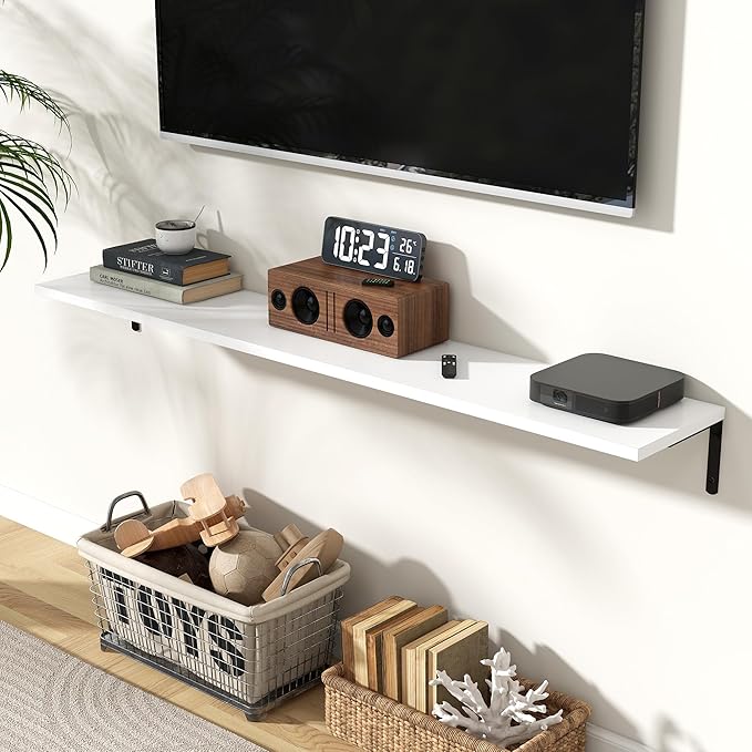 Fun Memories Deep Floating Shelves, 55W x 8D Floating Shelves Set of 2