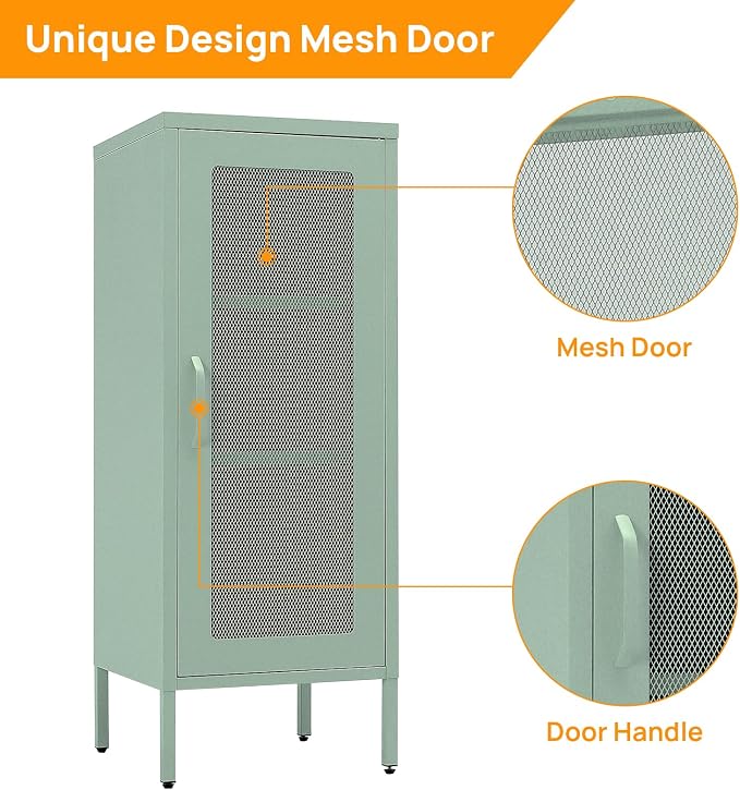 Slim Metal Storage Cabinet