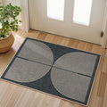 Lahome Rainbow Indoor Door Mat, 20"x32" Small Black Rugs for Entryway Kitchen Neutral Area Rug, Farmhouse Non Slip Non Shedding Lightweight Floor Carpet for Front Porch