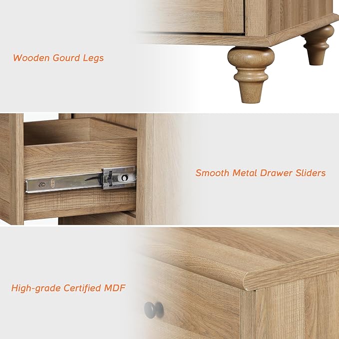 WAMPAT Farmhouse 7 Drawers Dresser