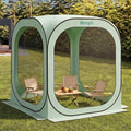Werph 6x6 Pop Up Screen Tent, Mosquito Net Gazebo, UV Resistant Roof Waterproof Screen Canopy, Quick Setup Outdoor Shelter for Backyard, Patio, Garden, Picnic, Camping and Events, Green