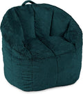 Big Joe Milano Bean Bag Chair for Kids, Ultra-Soft Emerald Plushie Polyester