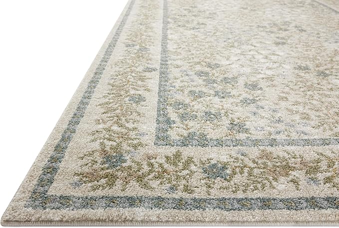 Loloi Rifle Paper Co. Laurel Collection LAU-03 Ivory/Multi 5'-3" x 7'-8" Area Rug