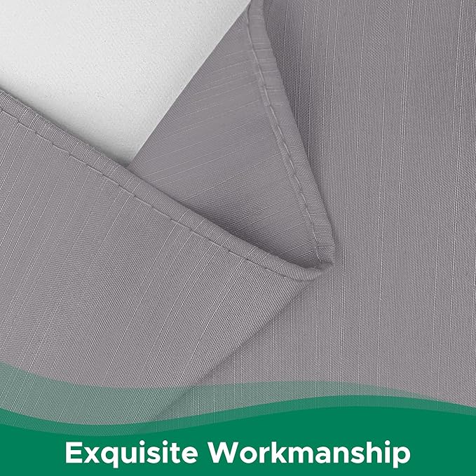 Biscaynebay Wrap Around Bed Skirts for Twin & Twin XL Beds 14" Drop, Silver Grey Adjustable Elastic Dust Ruffles Easy Fit Wrinkle Resistant Silky Luxurious Fabric Machine Washable